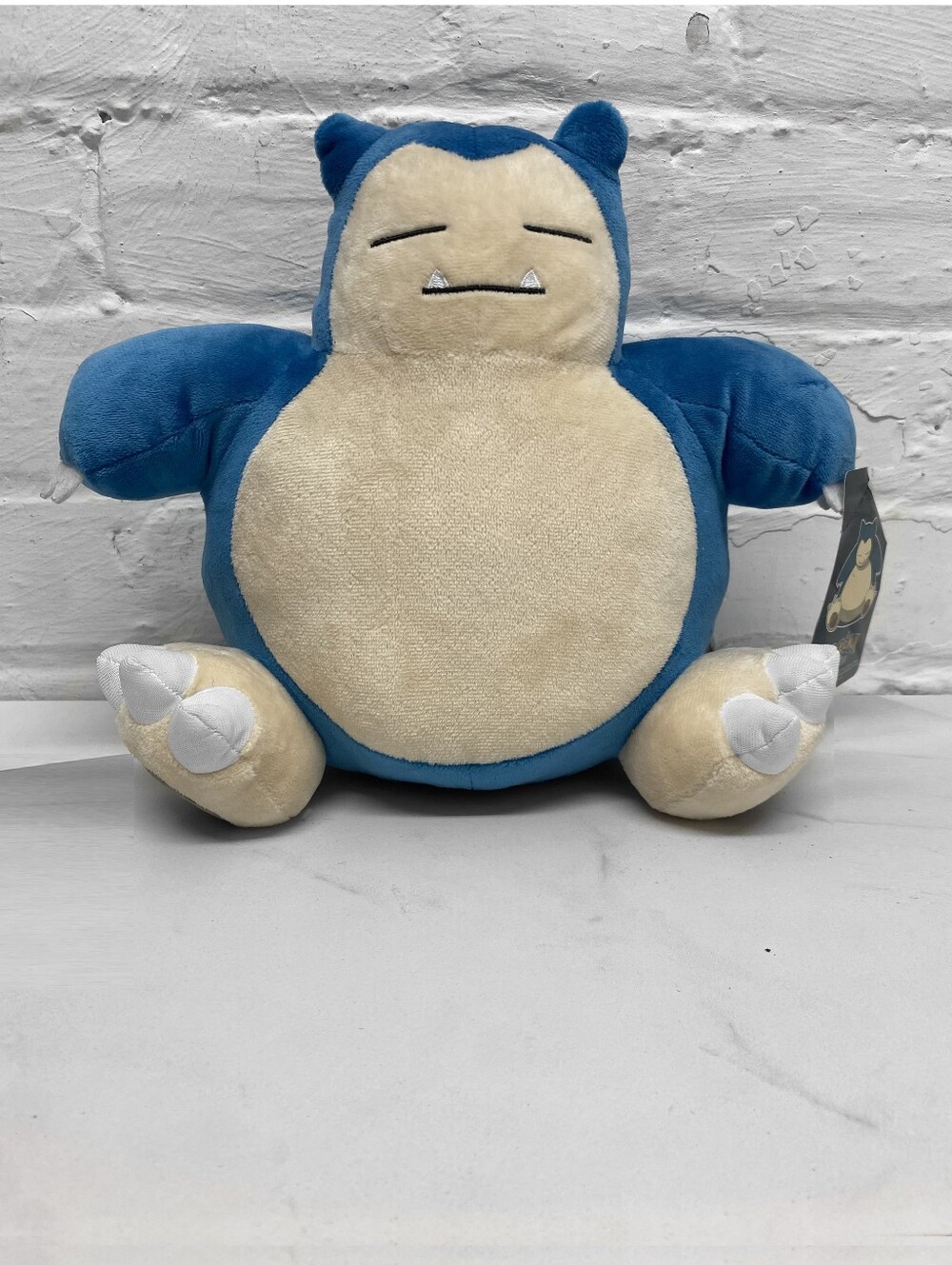 Snorlax Plush Toy - Blue and Cream Cuddly Stuffed Animal
